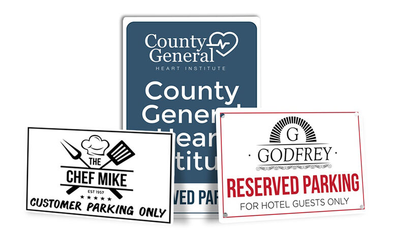 Reserved Parking Signs