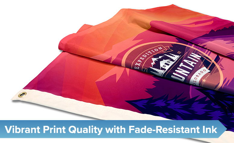 Custom Flags Vibrant Quality with Fade Resistant
