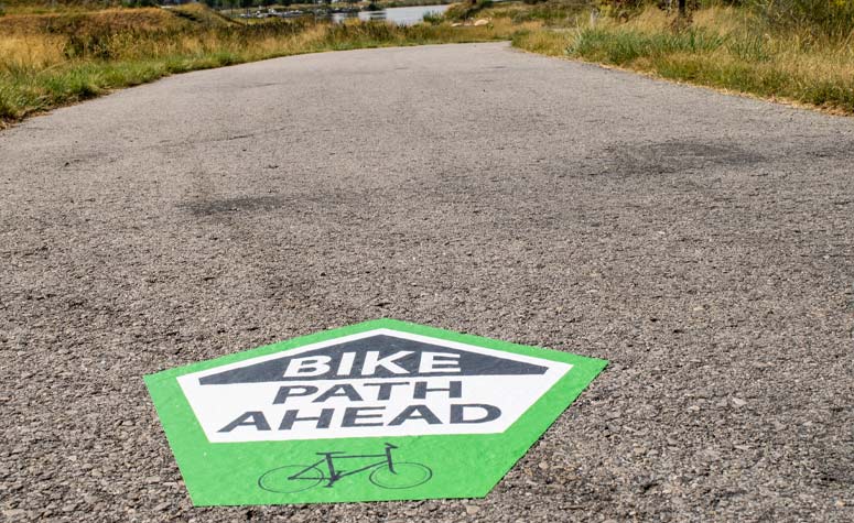 Street and Sidewalk Decals Bike Path SQS