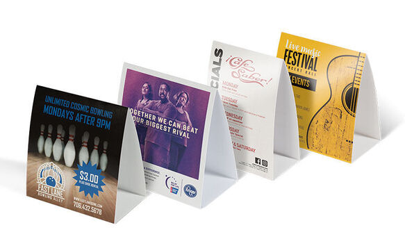 Table Tents Multiple Designs