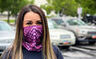 Women Wearing Neck Gaiter Close Up