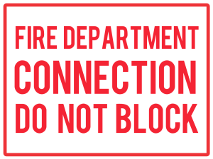 Fire Department Connection